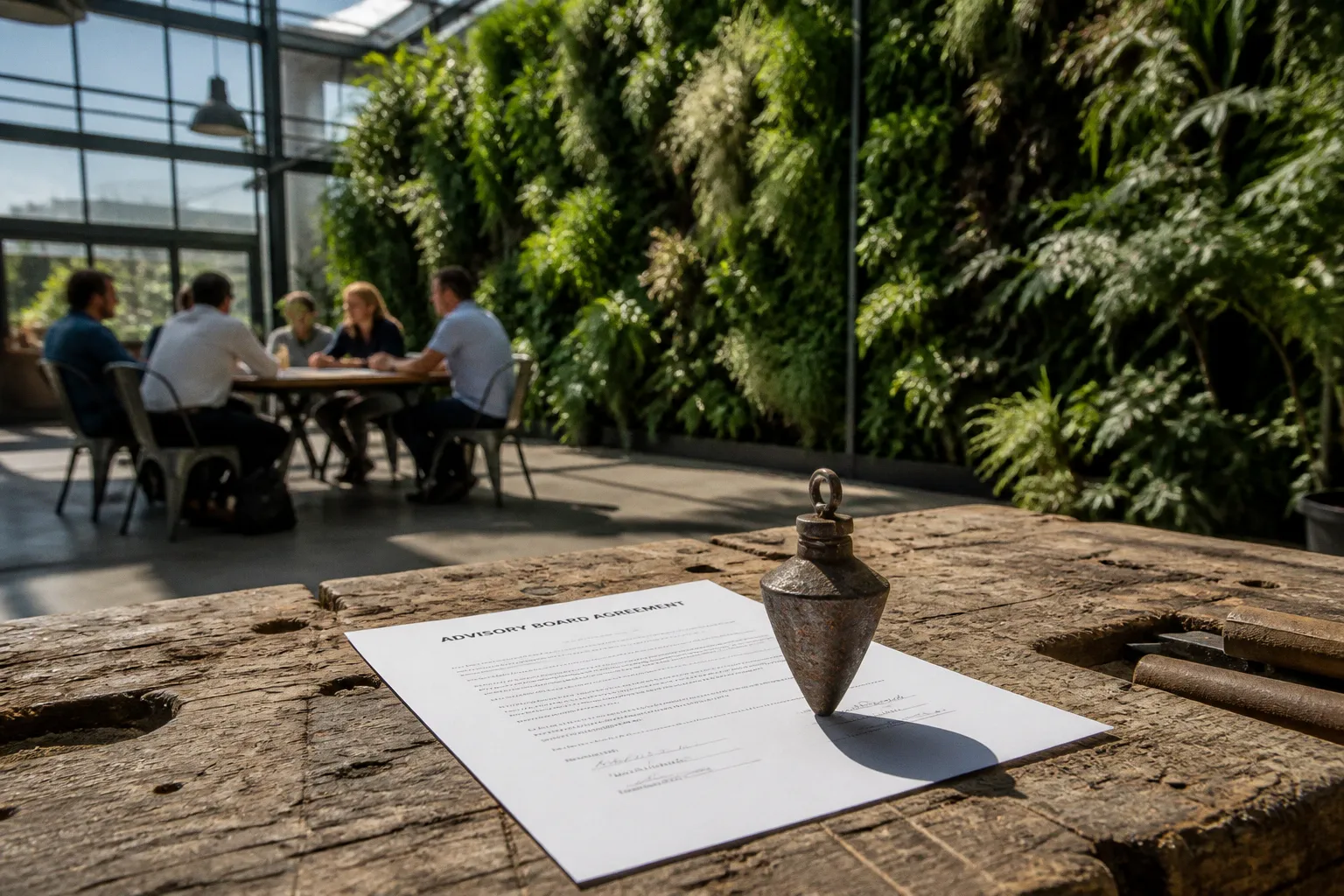 Climate startup advisory board: the one-page agreement